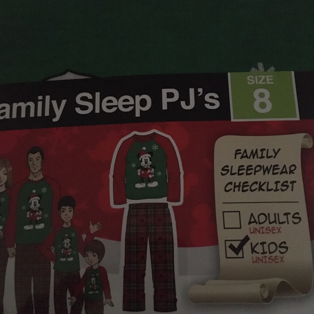 Nwt kids size 8 Mickey Mouse pjs